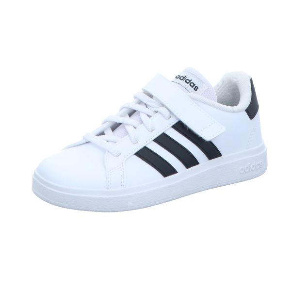 adidas Jungen-Sneaker-Slipper-Kletter Grant Court 2.0 El K Weiß