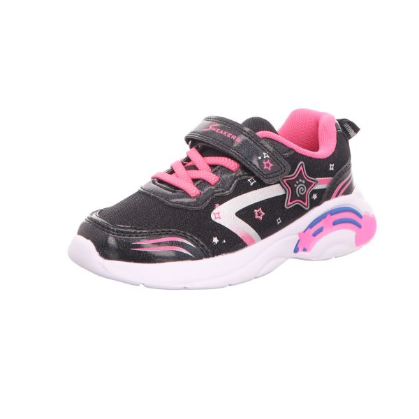 Sneakers Mädchen-Slipper-Sneaker Schwarz-Pink