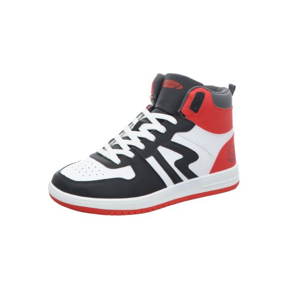 Sneakers Herren-High-Top-Sneaker Weiß-Rot