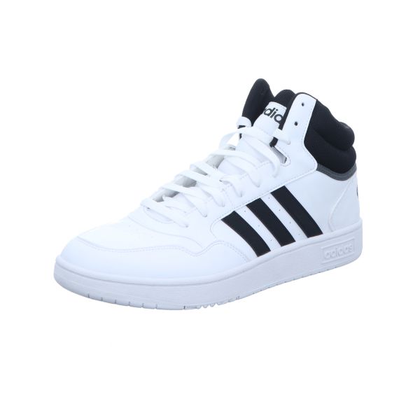 adidas Herren-High-Top-Sneaker Hoops 3.0 Mid Weiß