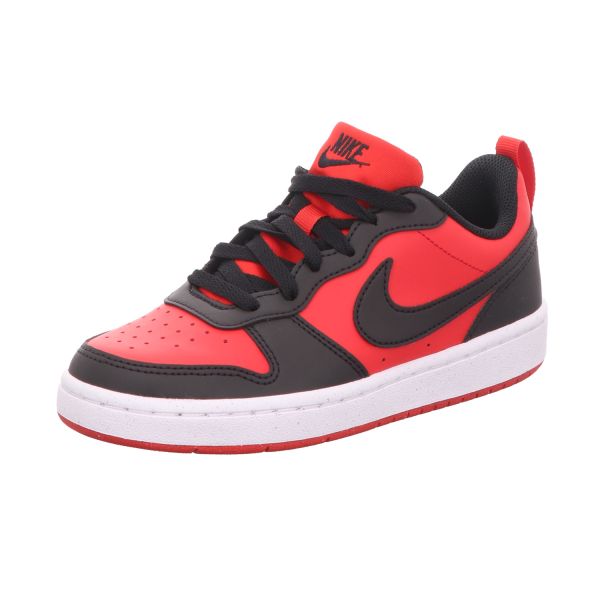 Nike Jungen-Sneaker Court Borough Low Recraft Rot-Schwarz