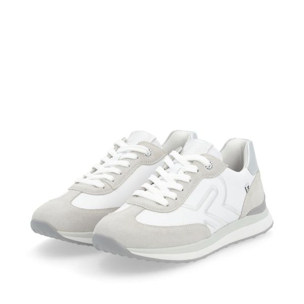 Rieker Evolution Damen-Sneaker Weiß-Grau-Silber