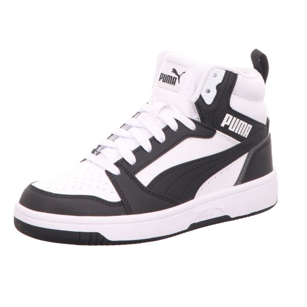 Puma Damen-High-Top-Sneaker Rebound v6 Schwarz-Weiß