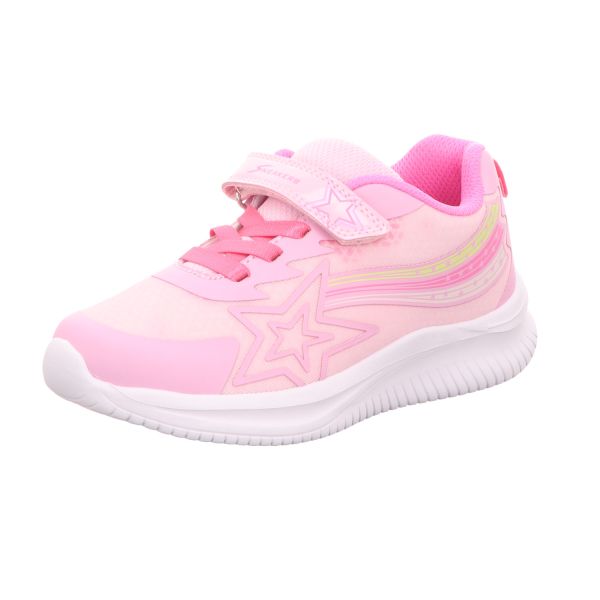 Sneakers Mädchen-Sneaker-Slipper-Klettschuh Pink