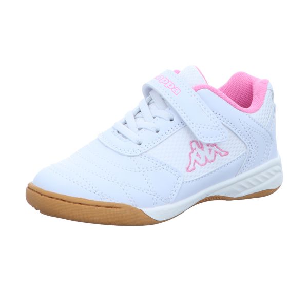 KAPPA Mädchen-Sneaker-Hallenschuhe Weiß-Pink