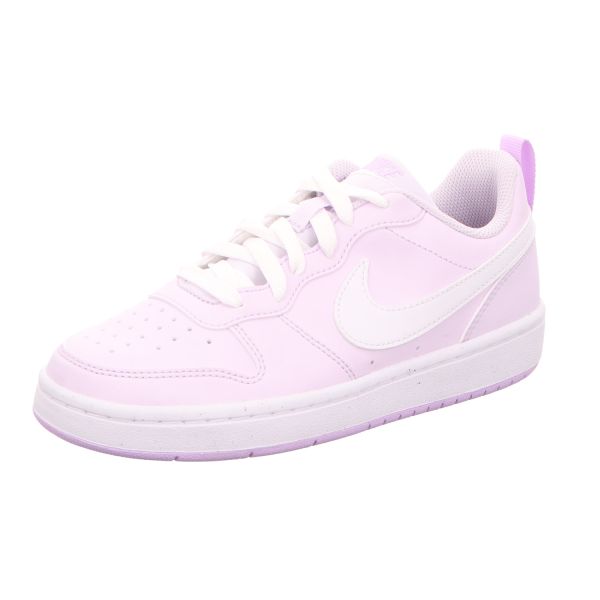 Nike Kinder-Mädchen-Sneaker Court Borough Low Recraft Lila-Rosa-Weiß