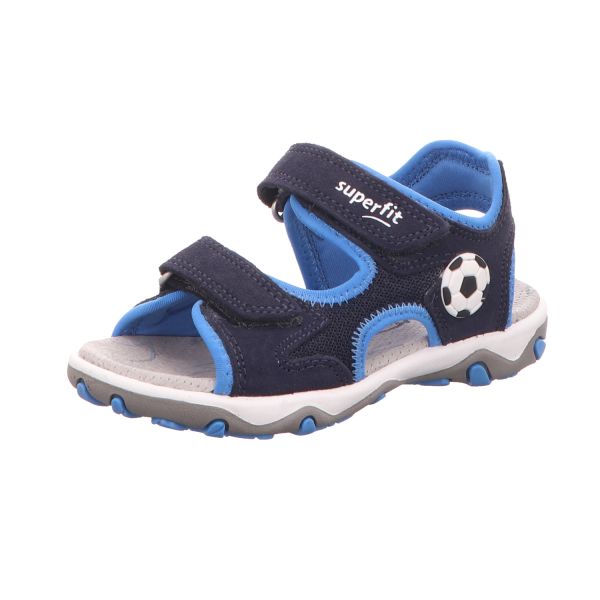 Superfit Jungen-Sandalette MIKE 3.0 Blau Fußball