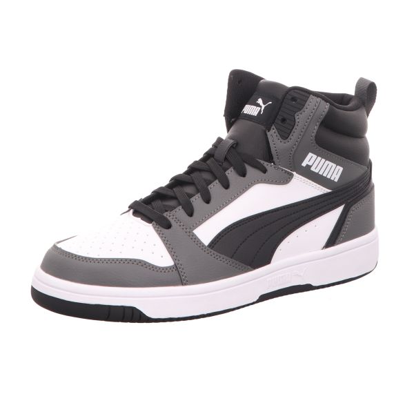 Puma Herren-High-Top-Sneaker Rebound v6 Grau-Schwarz-Weiß