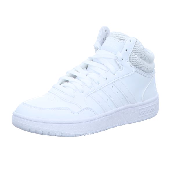 adidas Damen-High-Top-Sneaker Hoops 3.0 Mid Weiß