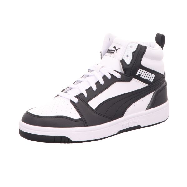 Puma Herren-High-Top-Sneaker Rebound v6 Schwarz-Weiß