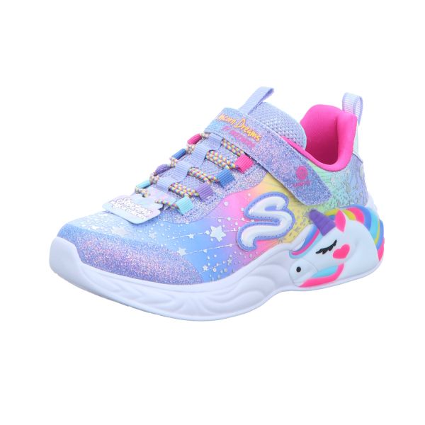 Skechers Mädchen-Slipper-Kletter-Sneaker S-Lights: Unicorn Dreams Blau