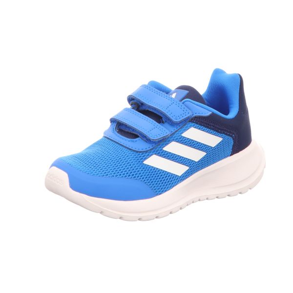 adidas Jungen-Sneaker-Slipper-Klattschuh Tensaur Run 2.0 CF K Blau-Weiß