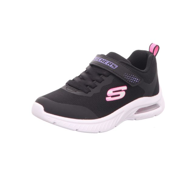 Skechers Mädchen-Sneaker-Slipper-Klettschuh MICROSPEC MAX PLUS SUBTLE ST Schwarz