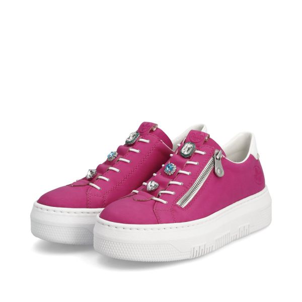 Rieker Damen-Sneaker-Slipper Pink