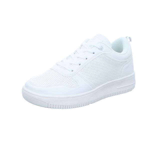 Dockers Damen-Sneaker-Schnürhalbschuh Weiß