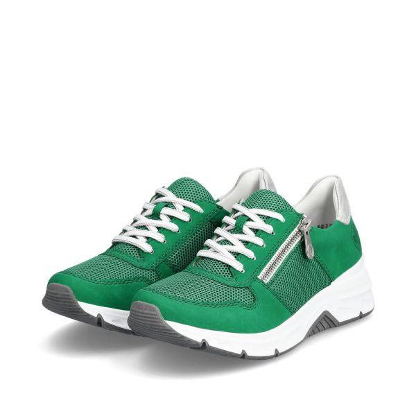 Rieker Damen-Sneaker Smaragd-Grün-Weiß