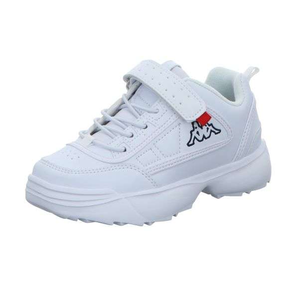 KAPPA Mädchen-Sneaker-Klettschuh Weiß