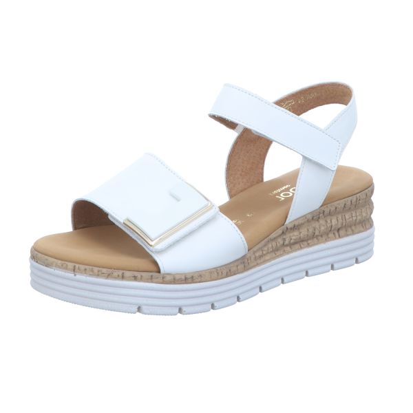 Gabor Comfort Damen-Sandalette Weiß