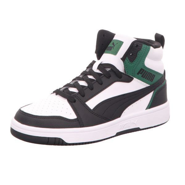 Puma Herren-High-Top-Sneaker Rebound v6 Schwarz-Weiß-Grün