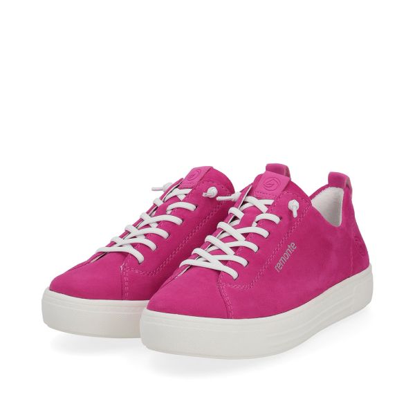 Remonte Damen-Sneaker-Slipper Pink-Weiß