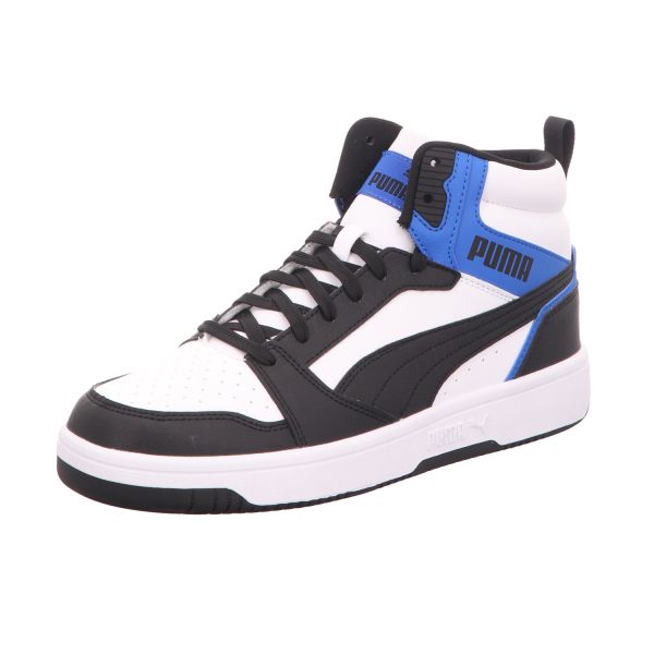 Puma Herren-High-Top-Sneaker Rebound v6 Schwarz-Weiß-Blau