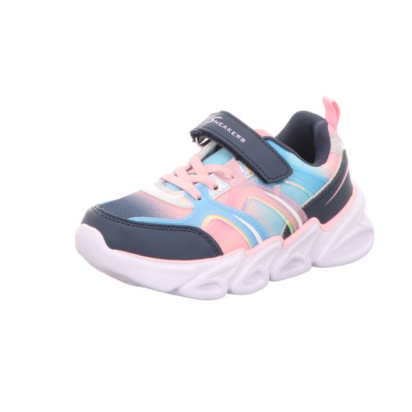 Sneakers Kinder-Mädchen-Sneaker-Slipper-Klettschuh Blau-Weiß-Rosa