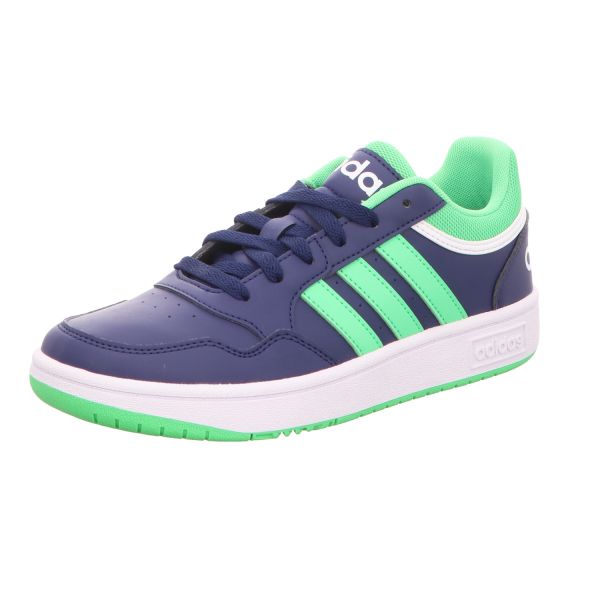 adidas Jungen-Sneaker HOOPS 3.0 K BlauWeiß-Grün